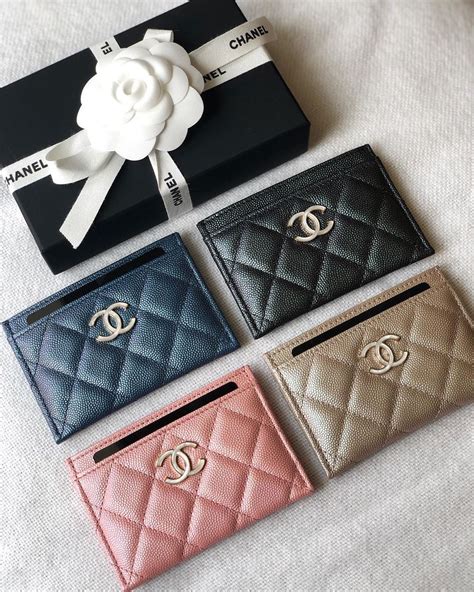 chanel card case holder